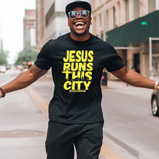 Jesus Runs This City Unisex Shirt