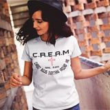 C.R.E.A.M Christian Shirt (White) - Christian - t shirt - Anointed T Shirts-Christ