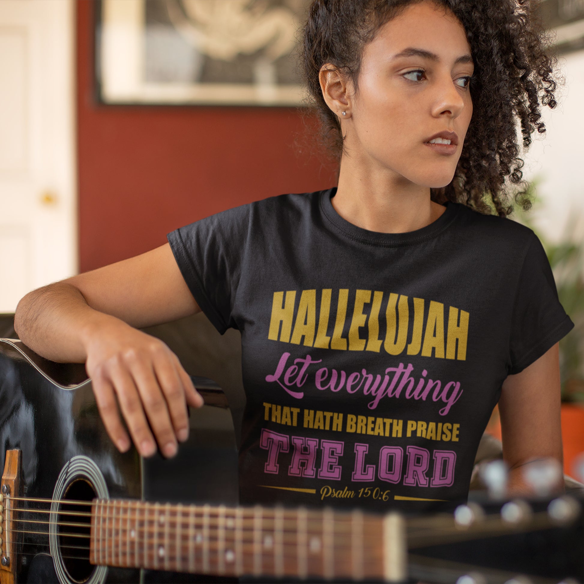 Hallelujah Christian Tee - Gold - Christian - t shirt - Anointed T Shirts