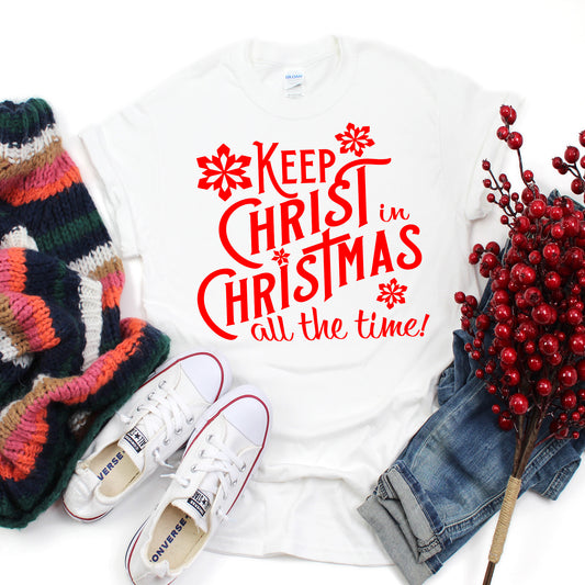 Keep Christ in Christmas T-Shirt - Christian - t shirt - Anointed T Shirts