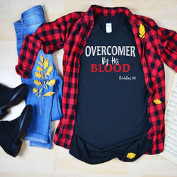 Overcomer by His Blood T-Shirt - Christian - t shirt - Anointed T Shirts