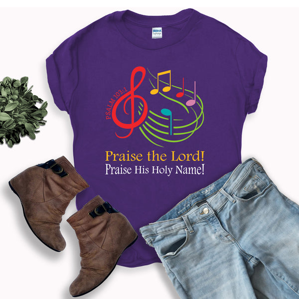 Praise the Lord Shirt | Bible Shirt | Unisex Tee | Worship | Psalm 103:1